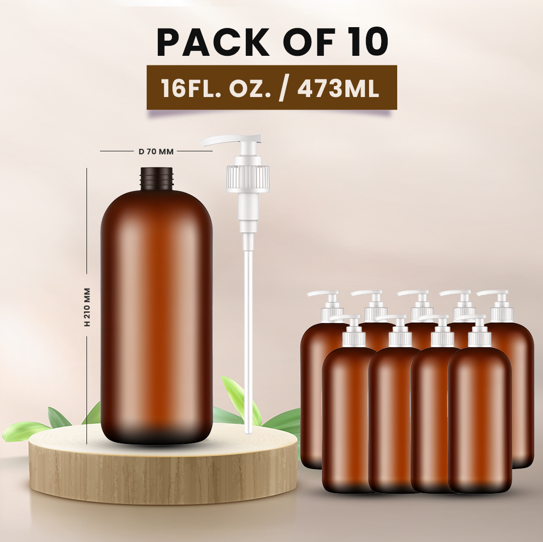 PET Bottle White Spray Pump 16 Fl OZ