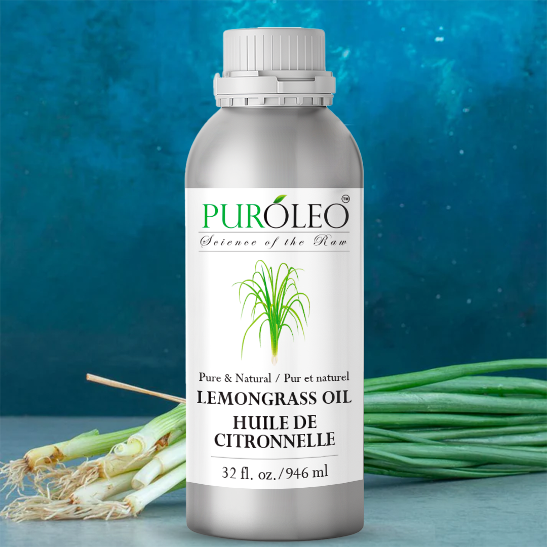 100% Pure Lemongrass Essential Oil - Premium Therapeutic Grade, 10ml Glass Bottle