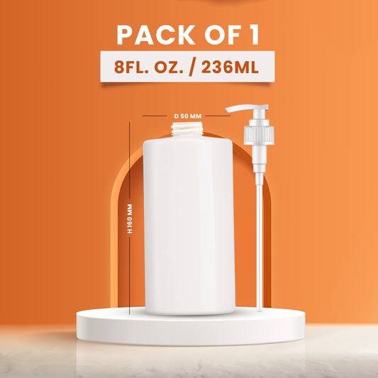 8 Fl OZ PET Bottle with Pump Refillable Dispenser