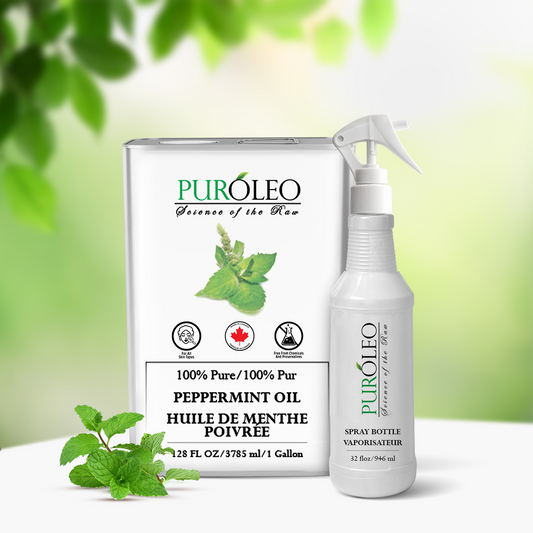 peppermint oil with pump 128oz