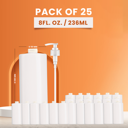 8 Fl OZ PET Bottle with Pump Refillable Dispenser