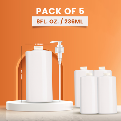8 Fl OZ PET Bottle with Pump Refillable Dispenser